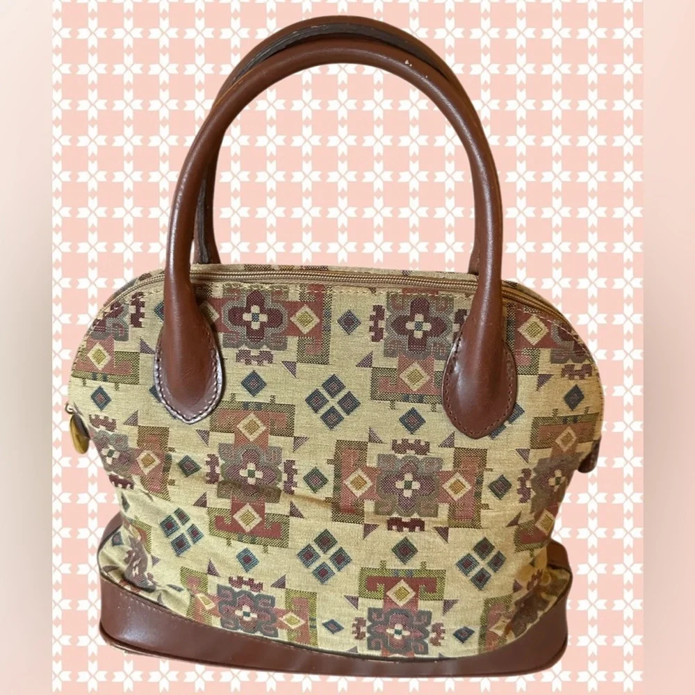 Talbots Vintage Tapestry Carpet Bag NWOT
